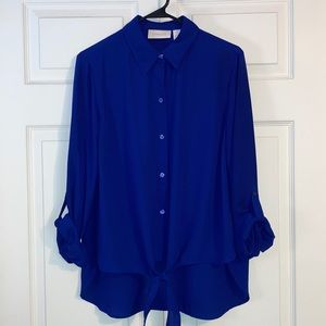 Chico’s tie-front blouse